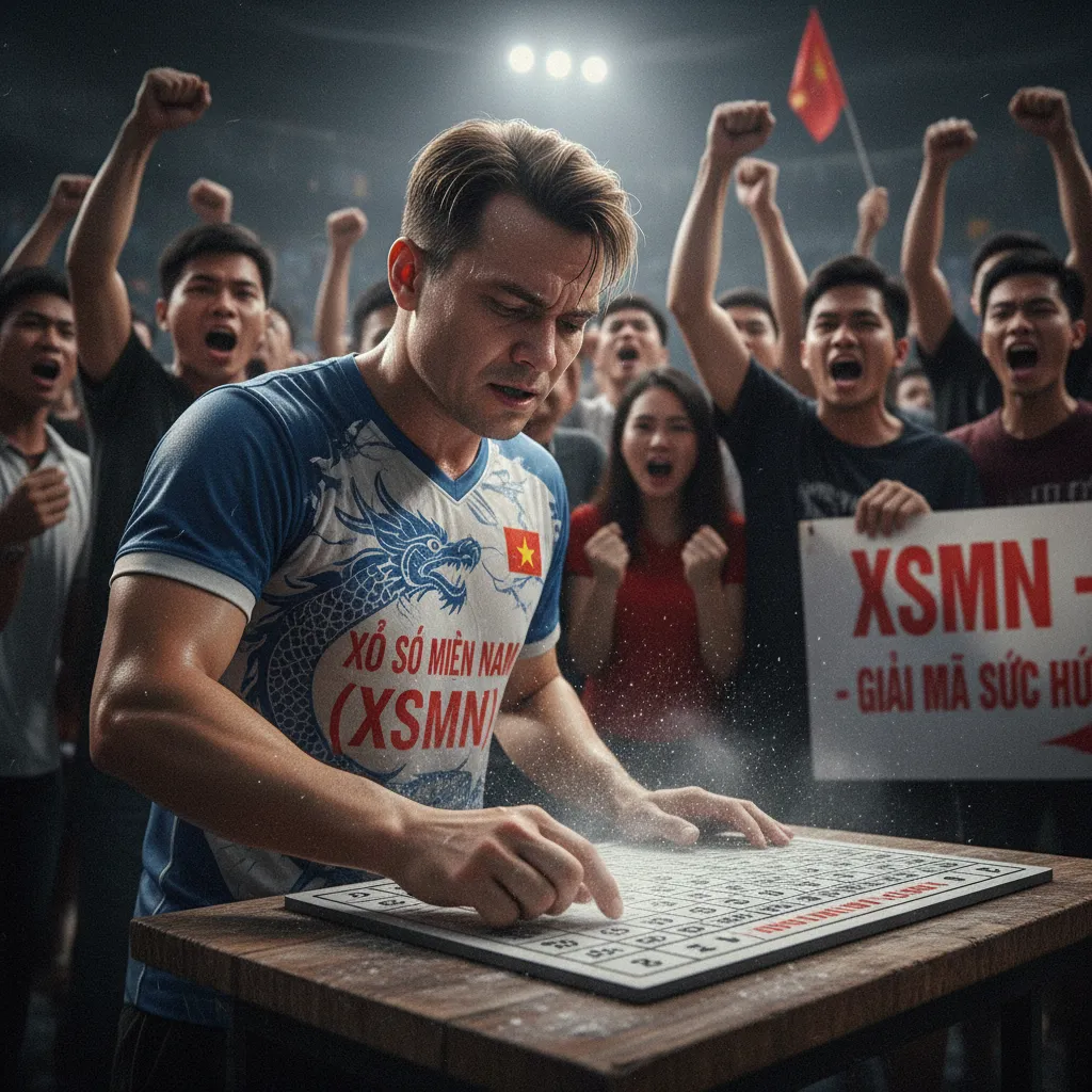 Image of a person checking lottery results on a phone