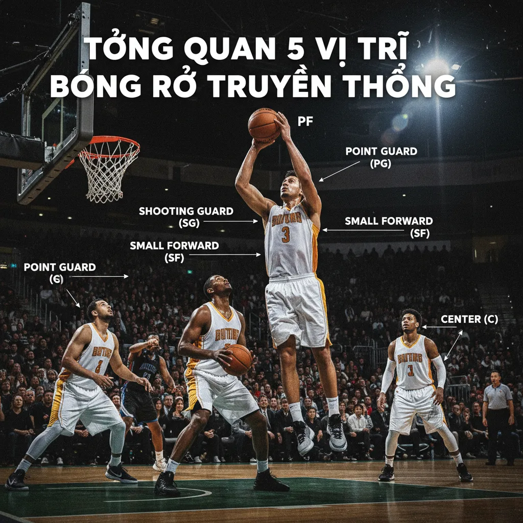 Tổng quan 5 vị trí bóng rổ truyền thống